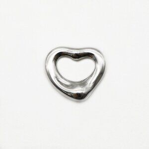 Tiffany & Co. 925 Silver Elsa Peretti 11mm Mini Open heart Pendant